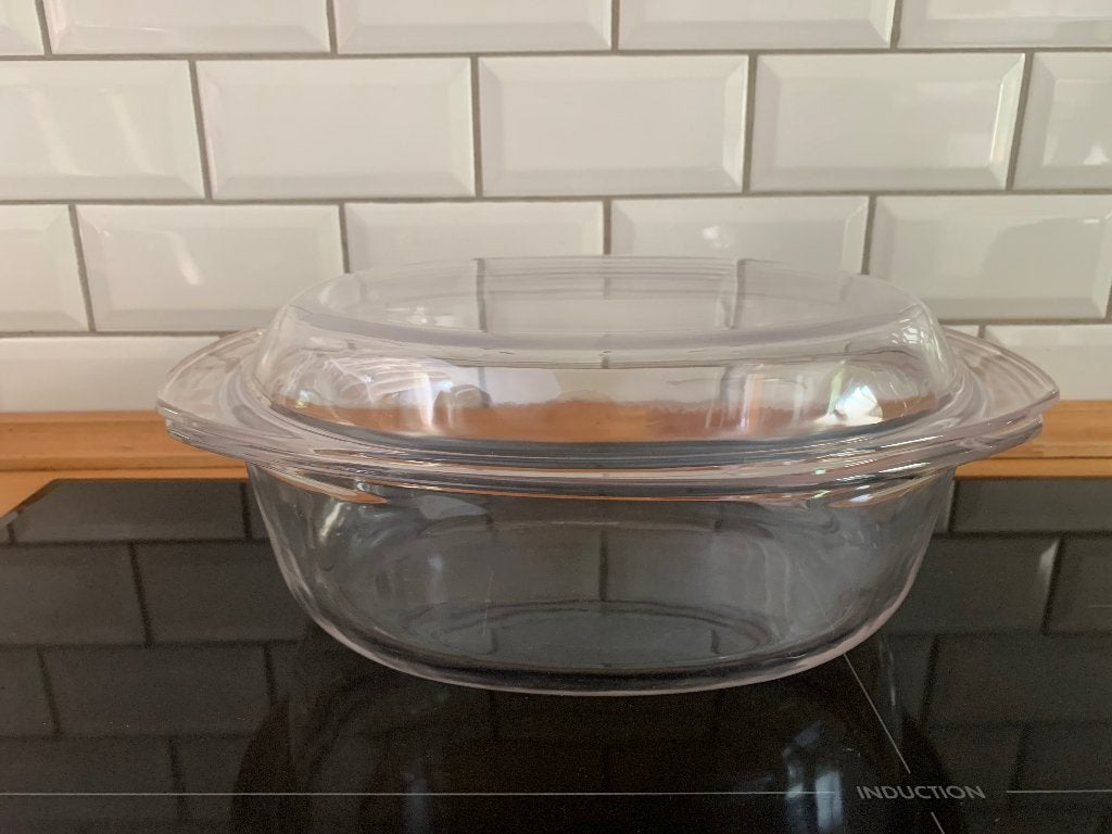 Cocotte ovale Arcuisine, Verre, Enlèvement, Utilisé, Avec couvercle