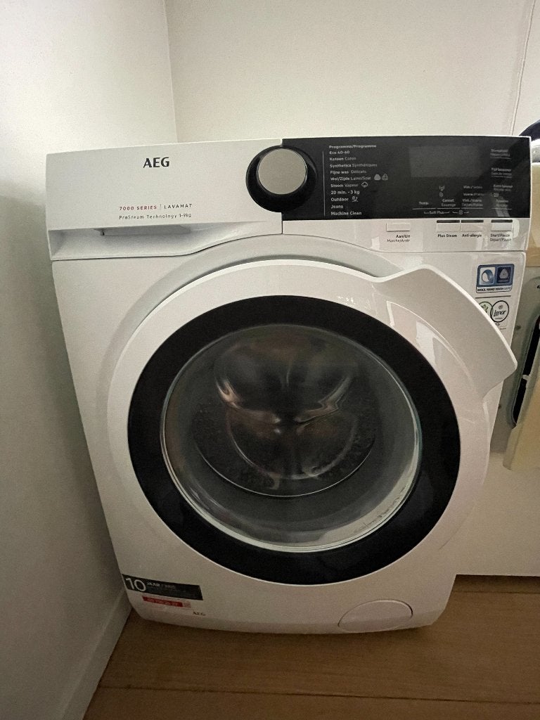 Wasmachine AEG 7000 series Lavamat pro steam 1-9kg, 8 tot 10 kg, Ophalen, Zo goed als nieuw, Voorlader