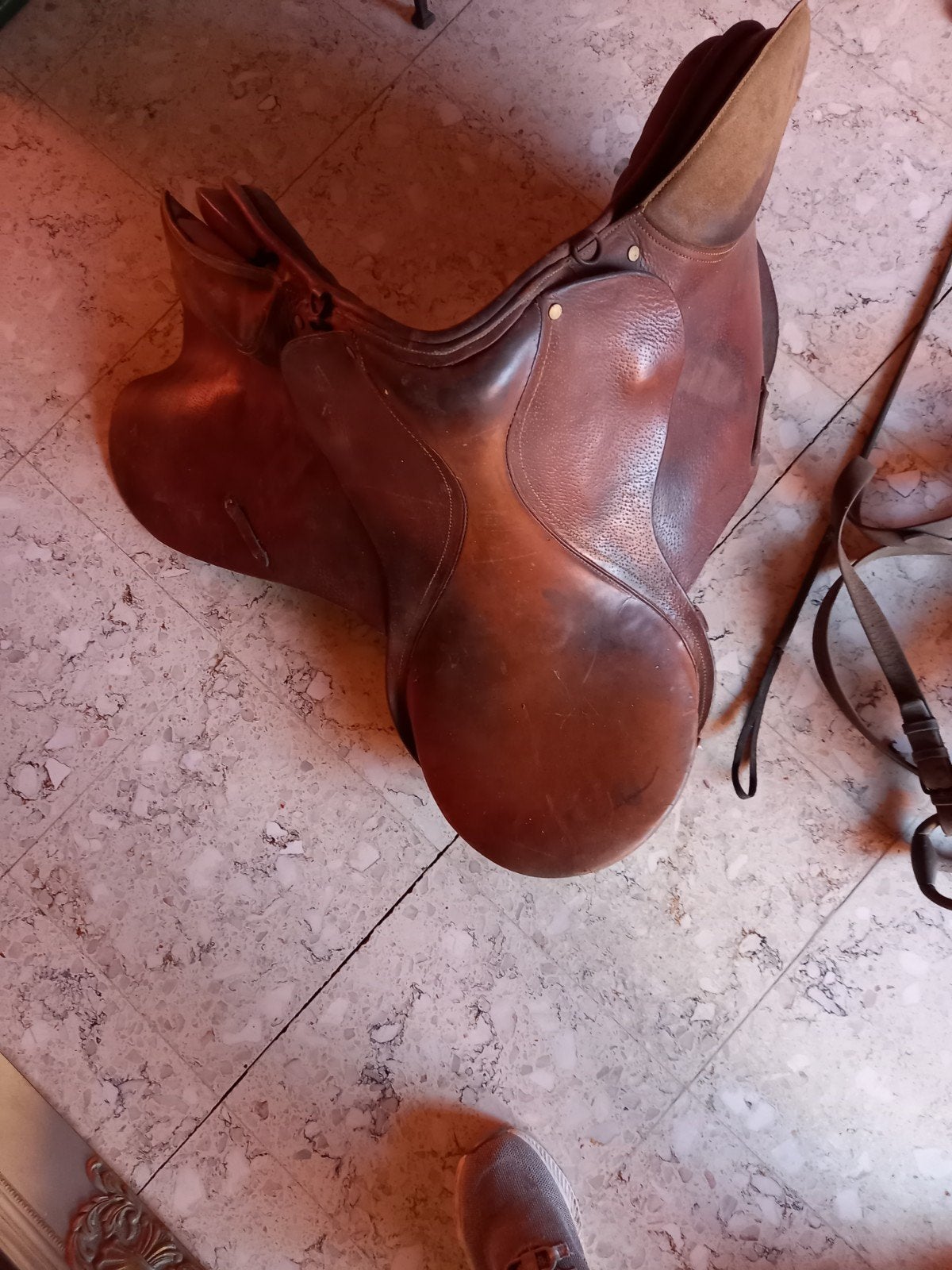 rijzadel paard met toebehoren., Ophalen