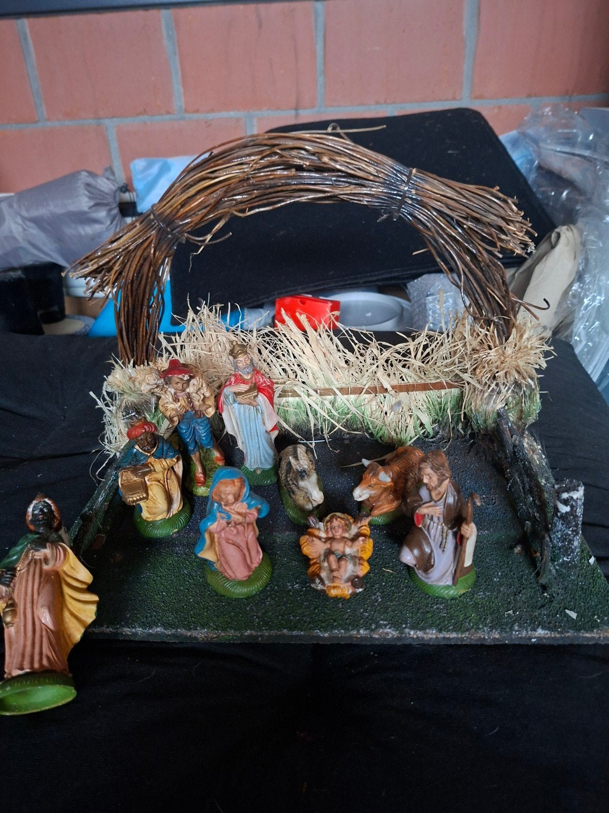 Kerststal met figuren, Ophalen of Verzenden
