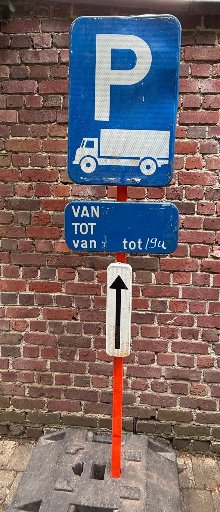 signalisation de site/panneaux de signalisation, Enlèvement ou Envoi, Utilisé, Autres types, Avec pied