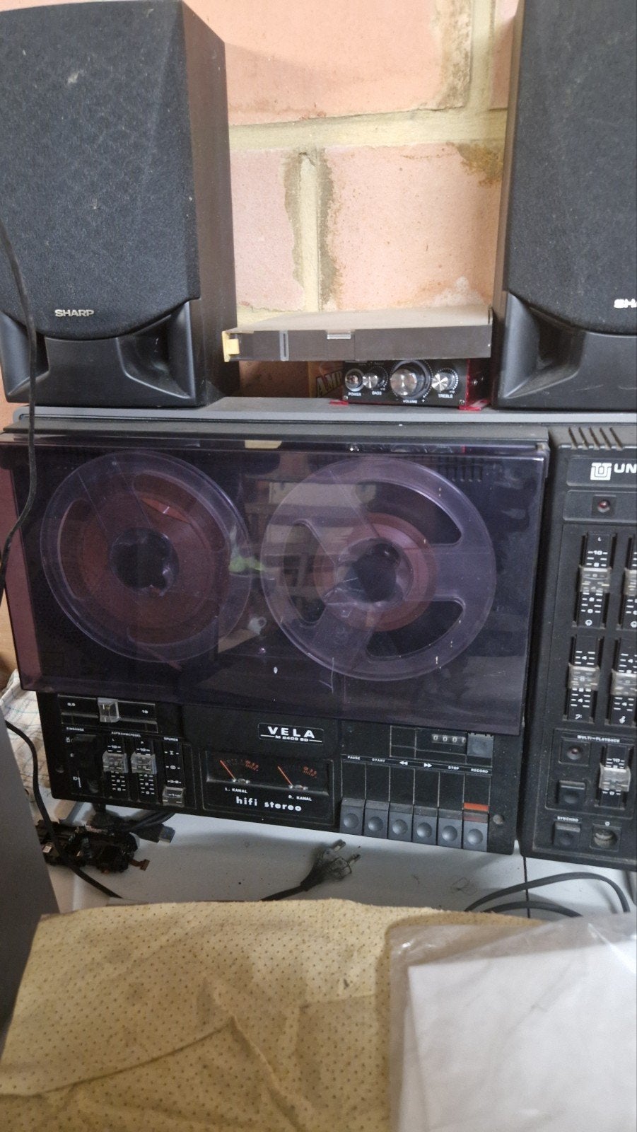 bandopnemer 4 sporen, Ophalen of Verzenden, Bandrecorder, Met stofkap