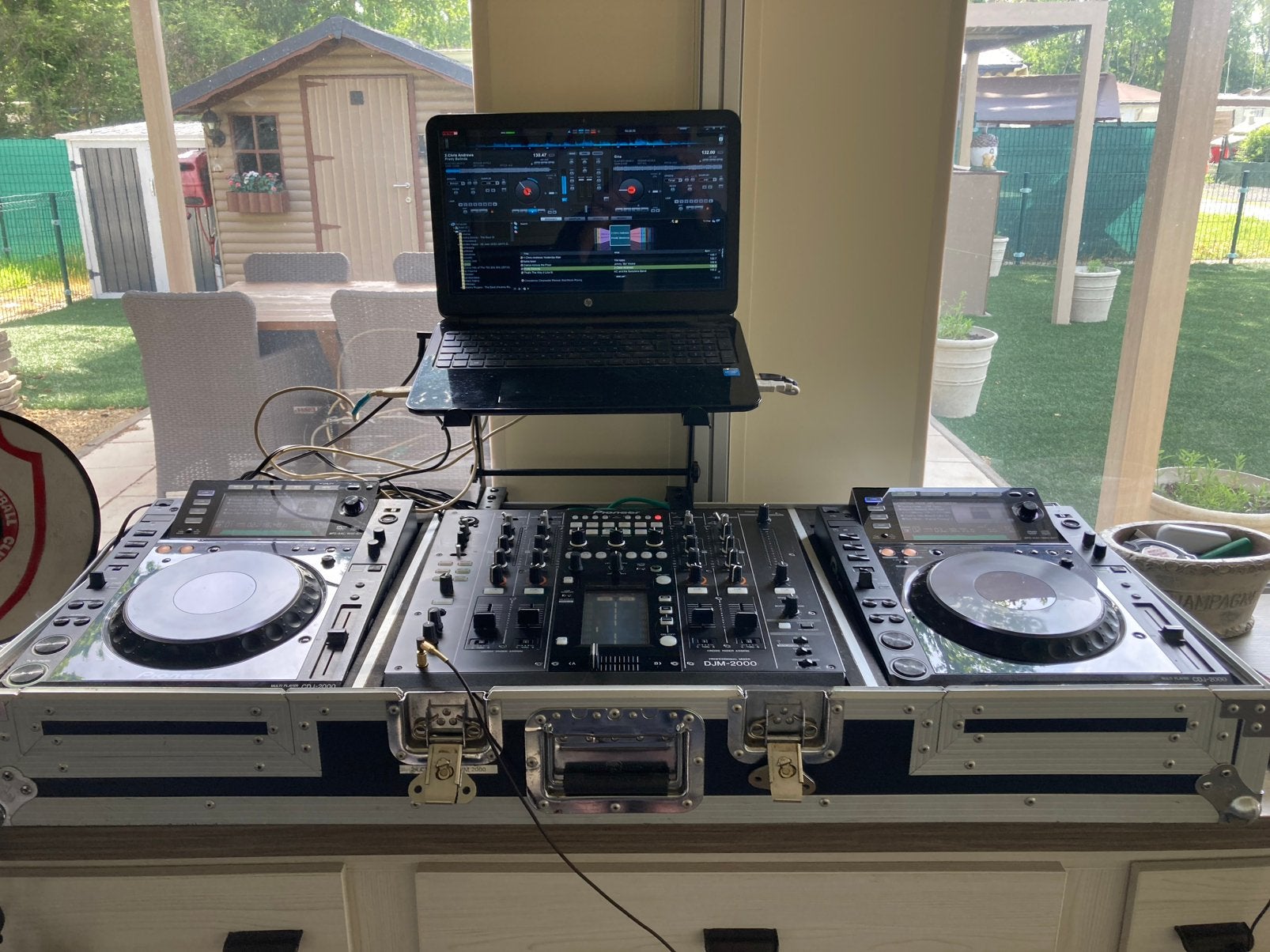Pioneer dj set in flightcase, Muziek en Instrumenten, Dj-sets en Draaitafels, Ophalen, Gebruikt, Dj-set, Pioneer