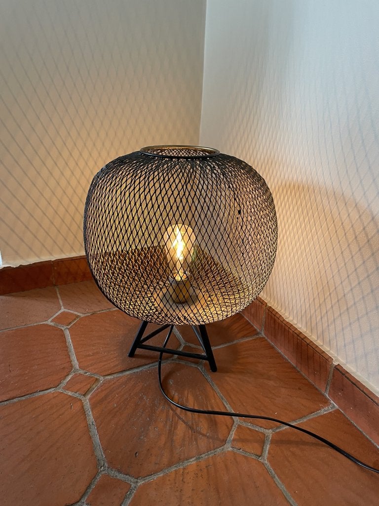 Lampadaire noir atmosphérique, Enlèvement, Comme neuf, Modern zwart, Moins de 100 cm