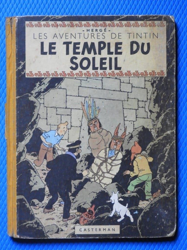 Tintin - Le Temple du Soleil / 1949, Boeken, Eén stripboek, Ophalen of Verzenden, Gelezen, Herge