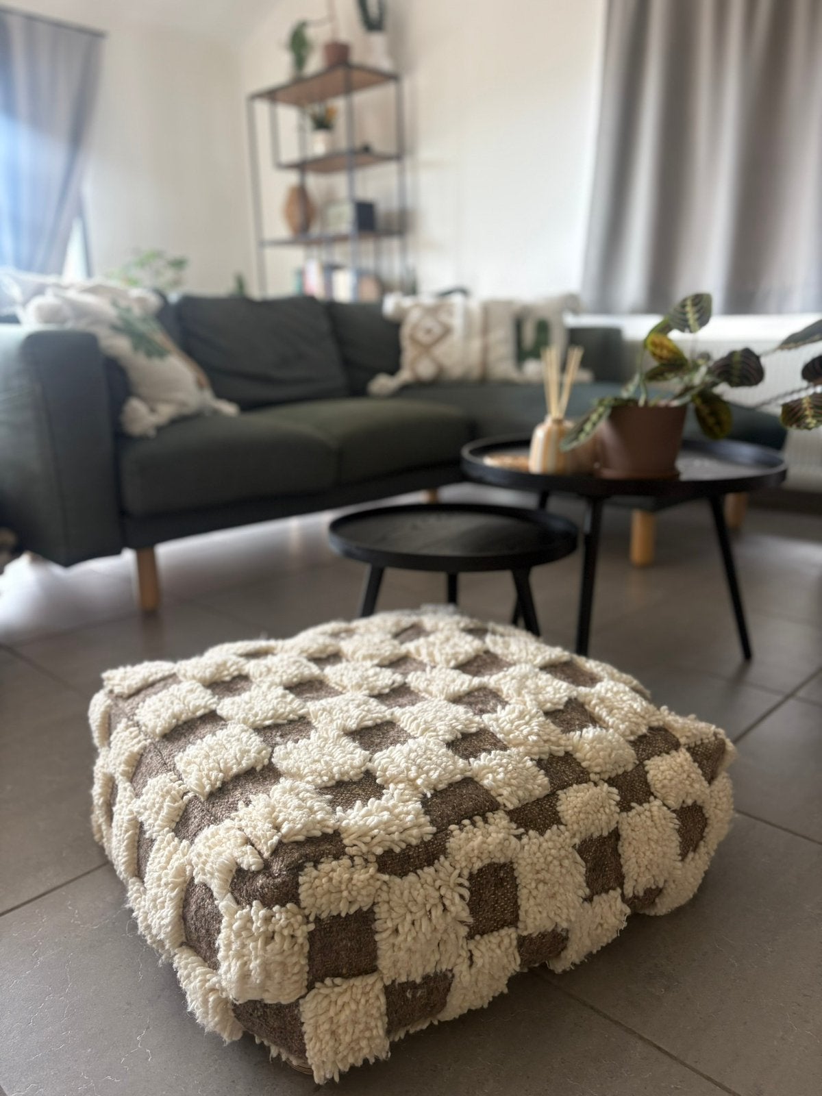 Authentieke berberpoef, Ophalen, Nieuw, Stof, 50 tot 75 cm