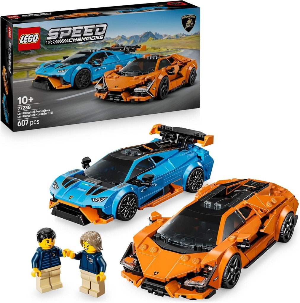 Neuf - Lego Lamborghini Revuelto et Huracán STO (77238), Neuf, Enlèvement ou Envoi, Lego, Ensemble complet
