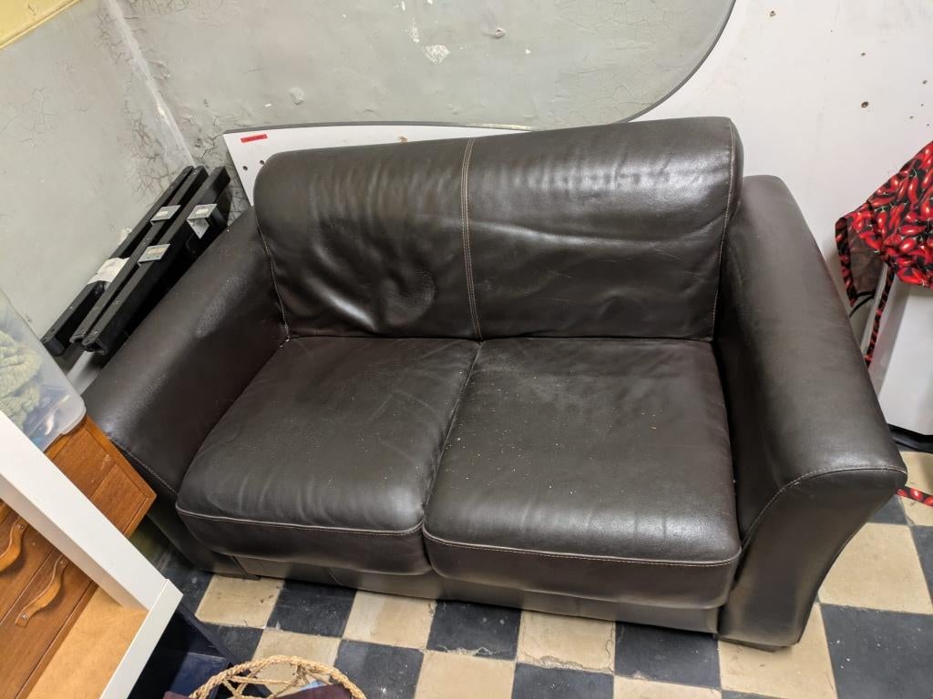 Fauteuil deux places à donner, bon état, Enlèvement, Utilisé, Synthétique