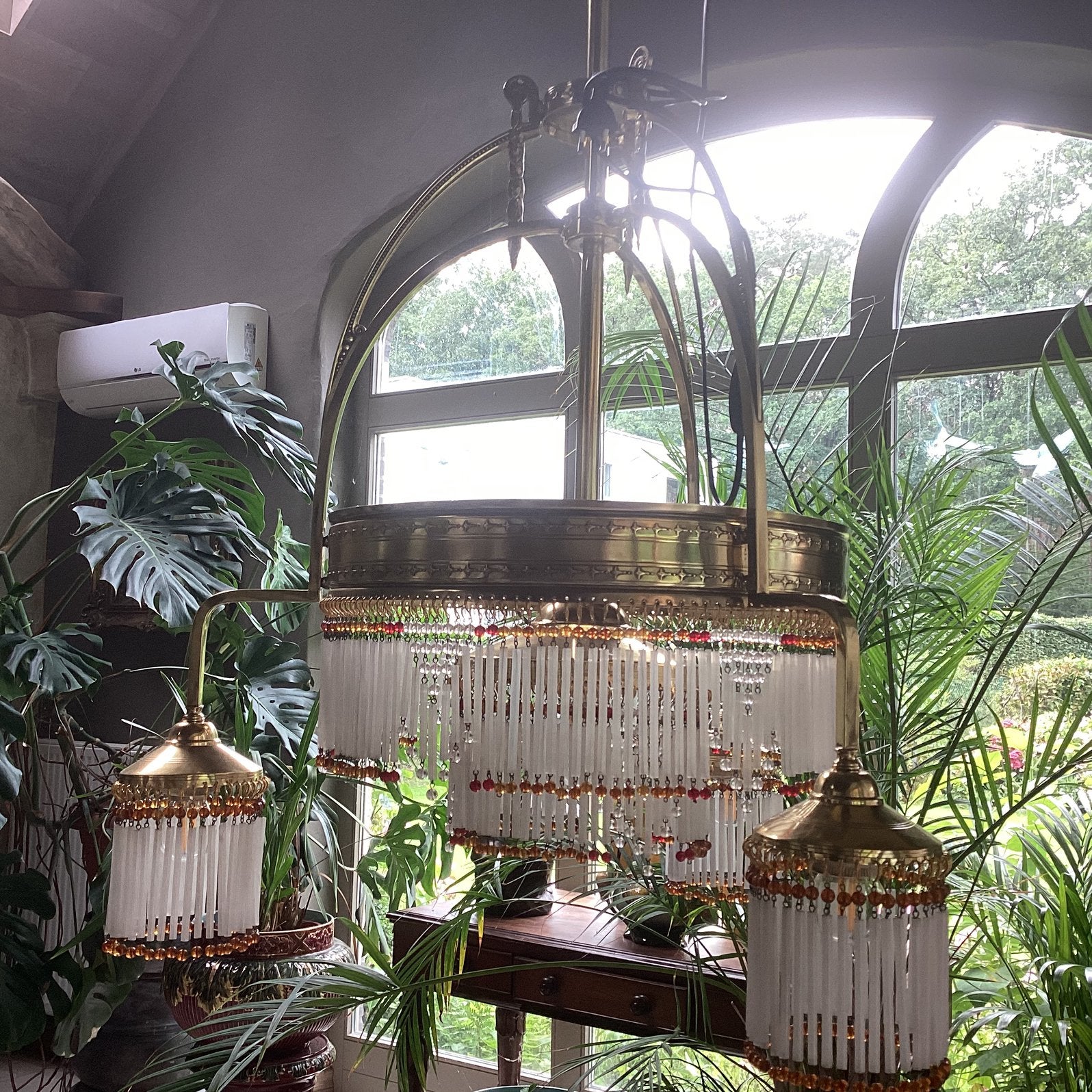 Art nouveau luster, Ophalen, Zo goed als nieuw, Art nouveau