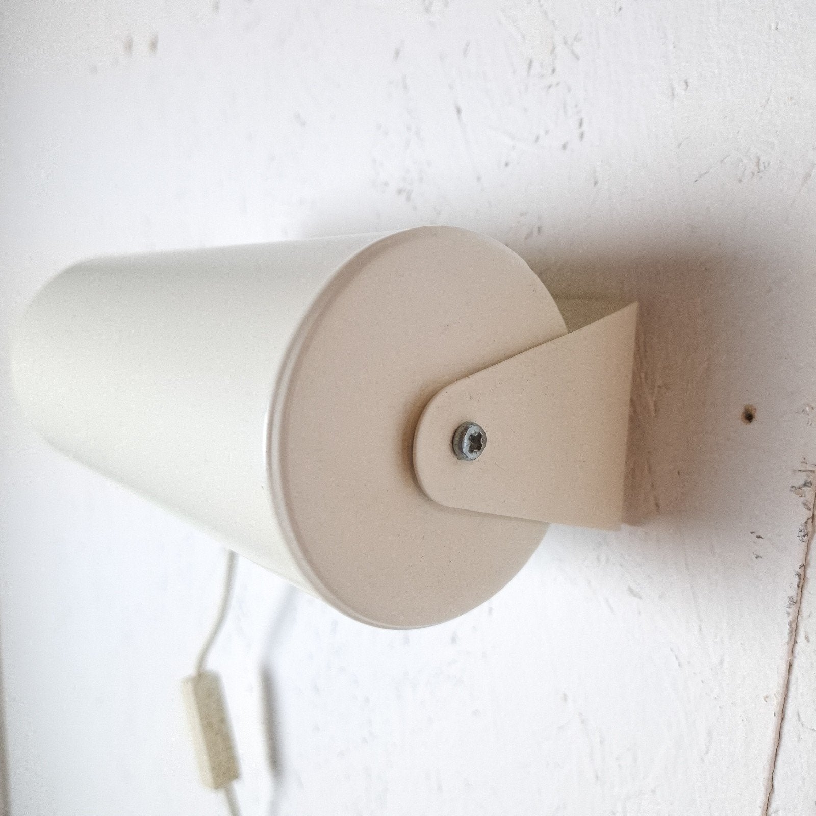 Vintage wandlamp LOD Ikea cremewit V413, Ophalen of Verzenden, Leeslamp, IKEA