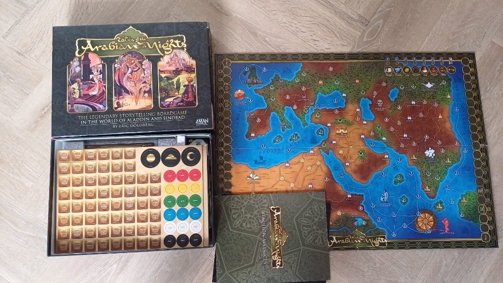 jeu de plateau Tales of Arabian Nights jeu de stratégie, 1 ou 2 joueurs, Enlèvement ou Envoi, Neuf