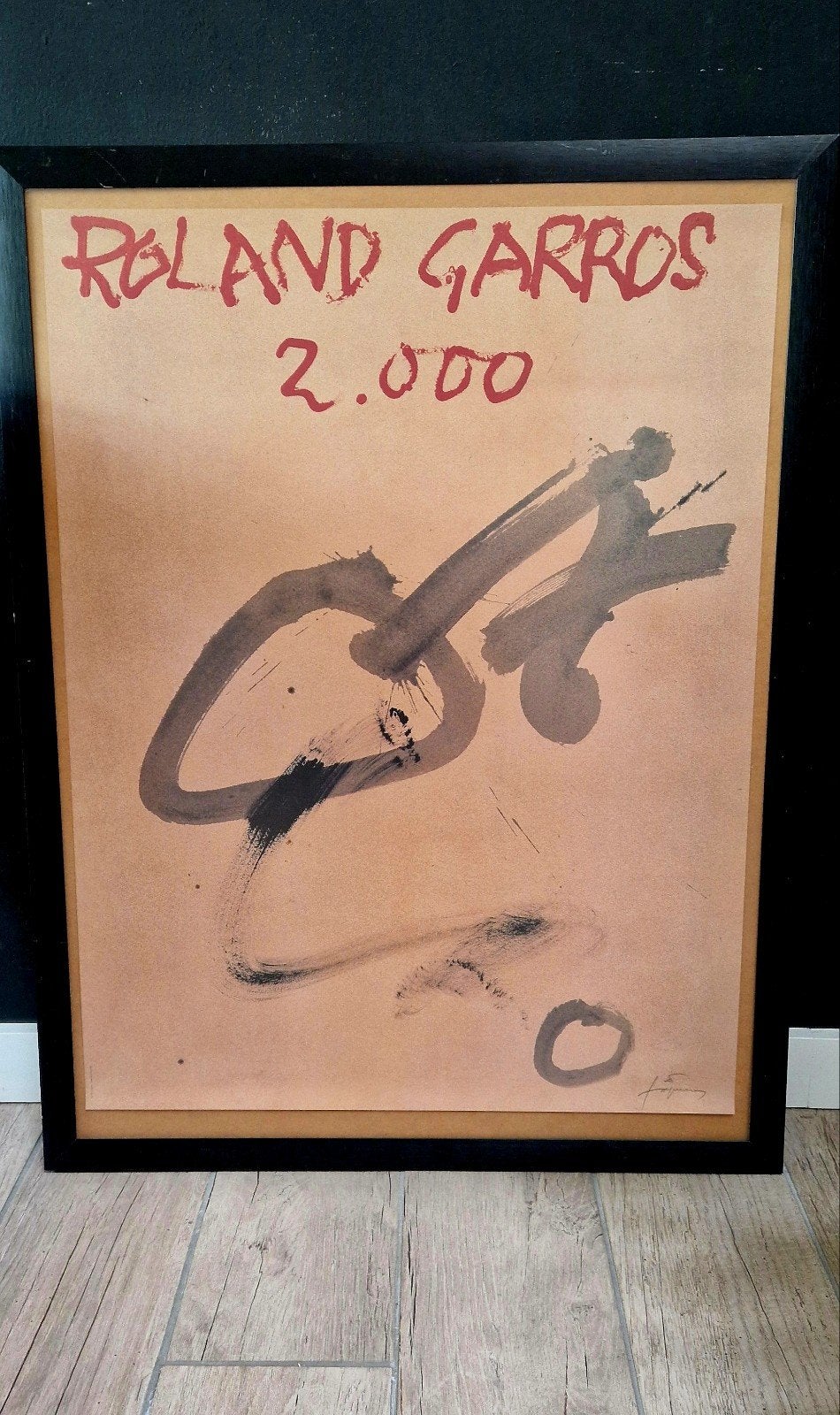Affiche Roland Garros 2000 - Antoni Tapies, Collections, Posters & Affiches, Comme neuf, Sport, A1 jusqu'à A3, Rectangulaire vertical