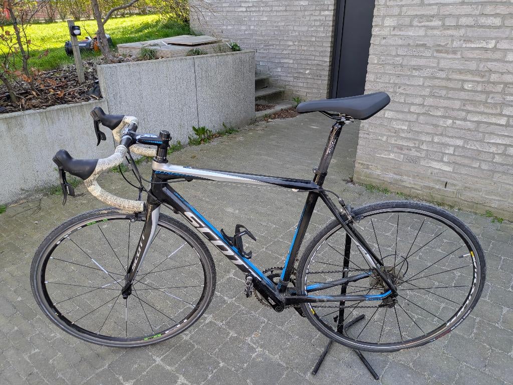 Vélo de course Scott Elite Carbone taille 54 SRAM rival, Autres marques, 10 à 15 vitesses, Enlèvement, Carbone