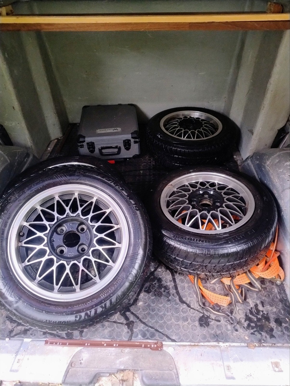 set lm velgen 4x100, Ophalen, 14 inch, Band(en)