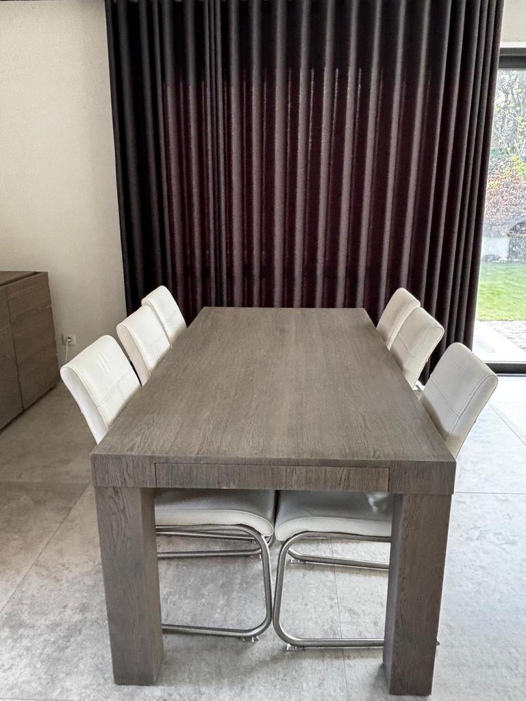 Table à manger 6-8 pers. Parfait état, Maison & Meubles, Enlèvement, Neuf, Cinq personnes ou plus, Rectangulaire