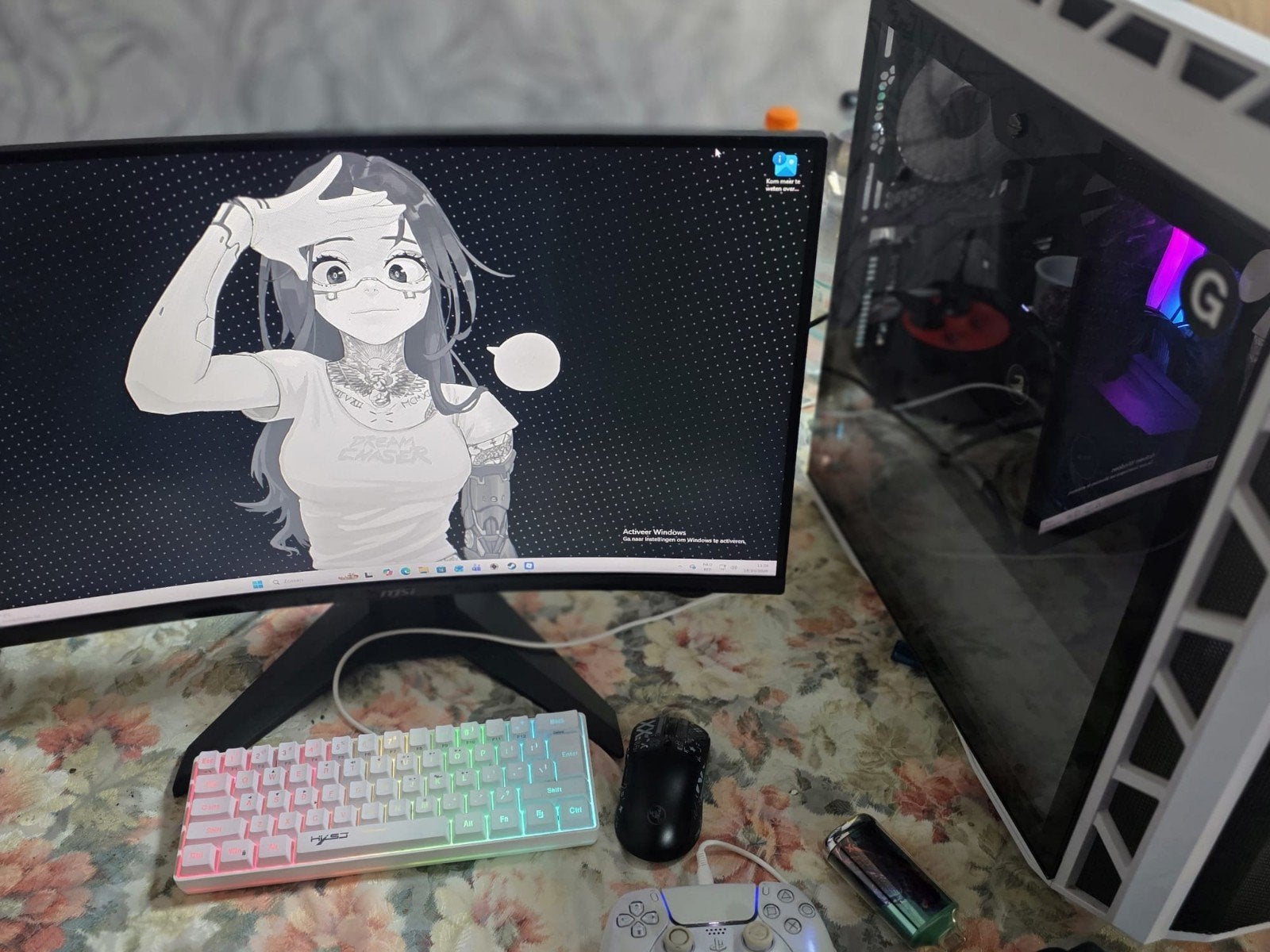 gaming pc setup rtx 3060ti 16GB rammRyzen 7 5800x 1.5TB top, Ophalen of Verzenden, Gaming