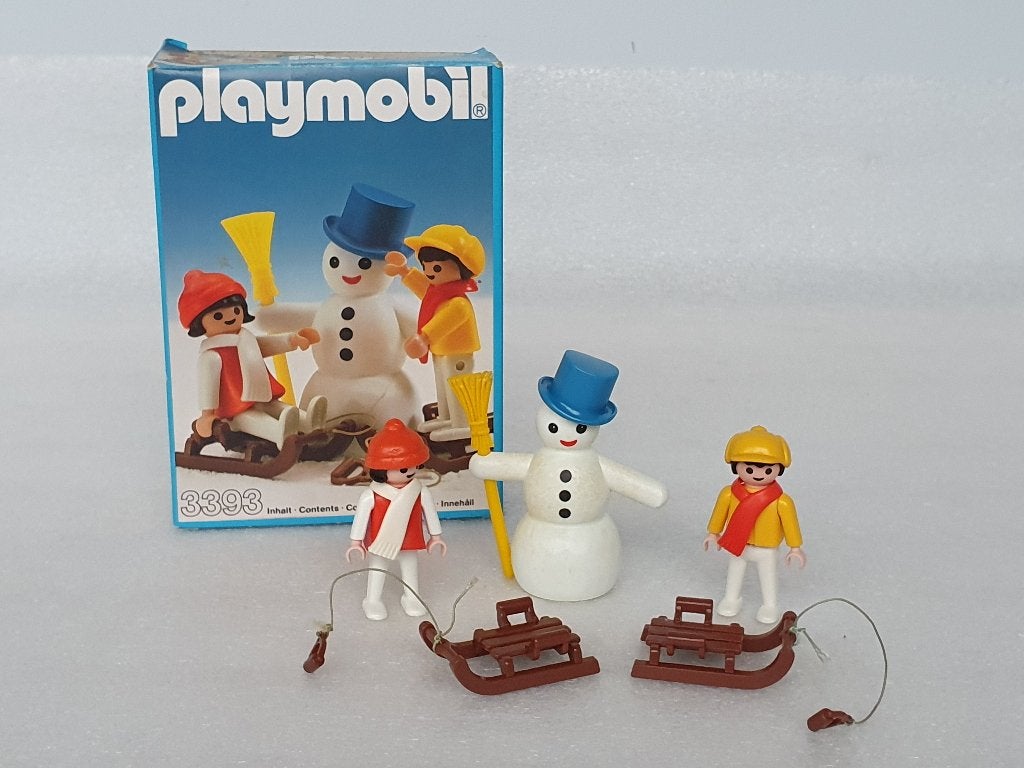 Playmobil 3393: Kinderen met Sneeuwpop, Enlèvement ou Envoi, Utilisé, Kit complet