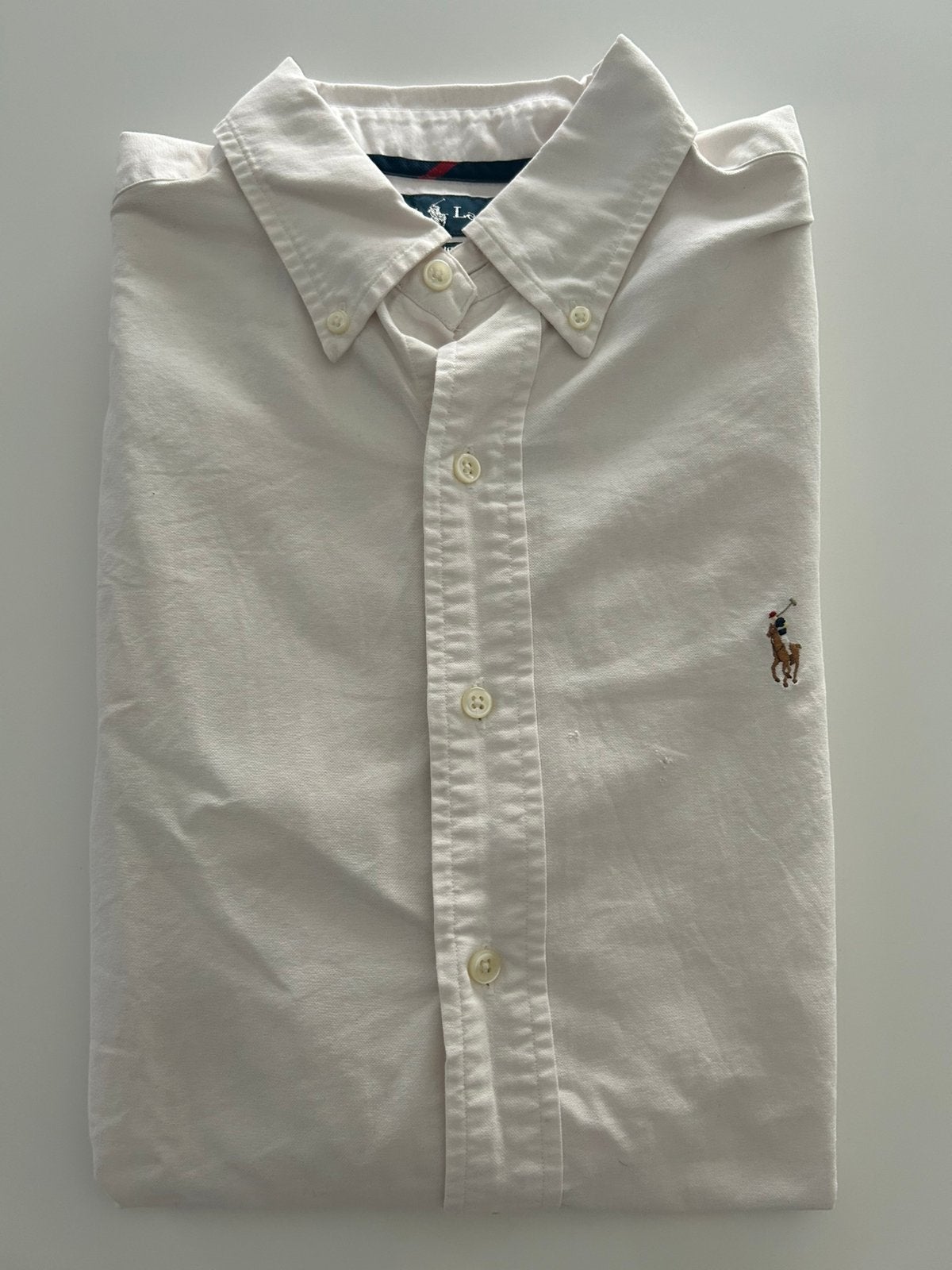 Chemise Ralph Lauren, Enlèvement ou Envoi, Comme neuf, Blanc, Tour de cou 39/40 (M)