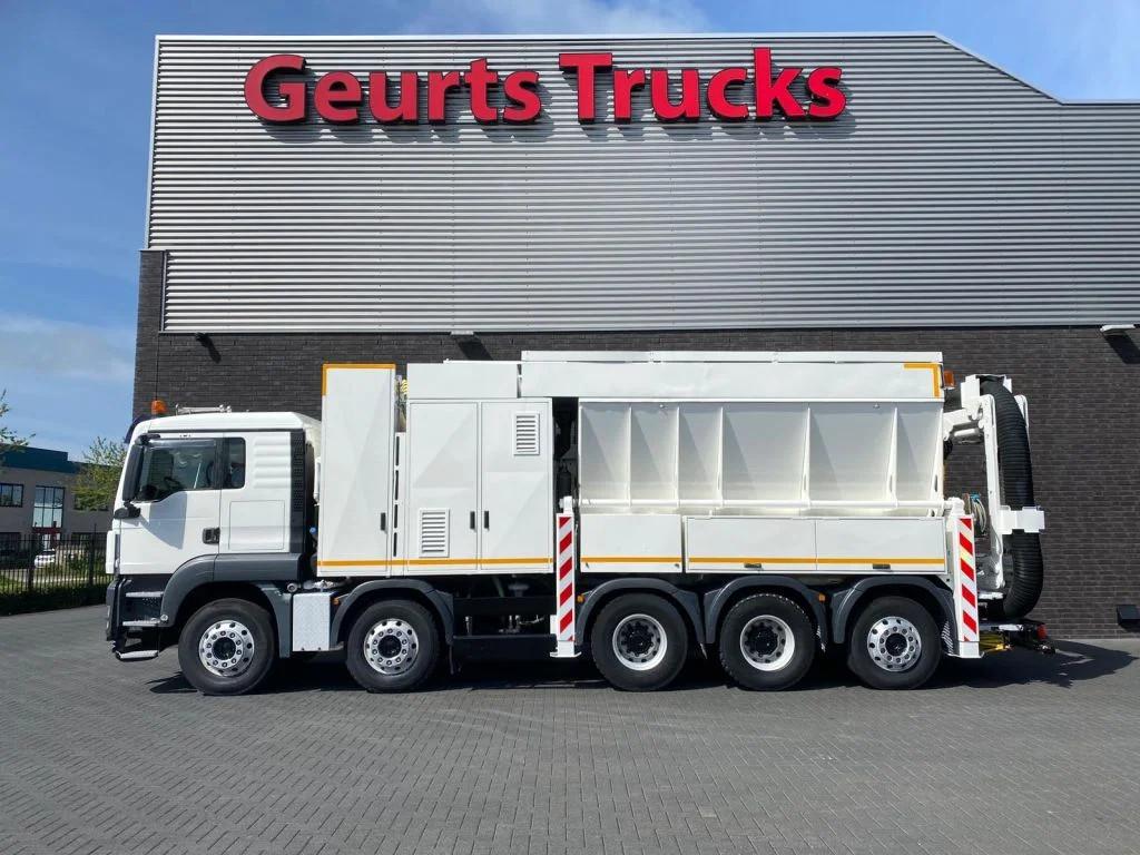 MAN TGS 35.440 10X4-6 BL TRIDEM RSP SAUGBAGGER/SUCTIONEXAVAT, Standkachel, Wit, Te koop, BTW verrekenbaar