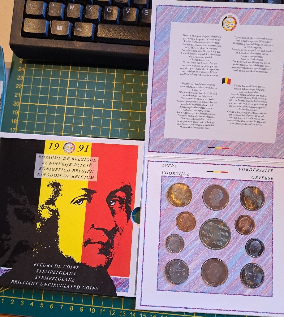 Fleurs de Coins 1991/Stempelglans 1991, Ophalen of Verzenden, Setje
