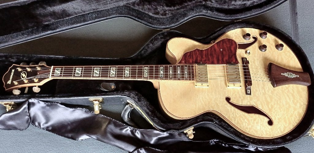 2006 Ibanez Custom Artcore AF-125 als nieuw, Ophalen, Zo goed als nieuw, Met koffer