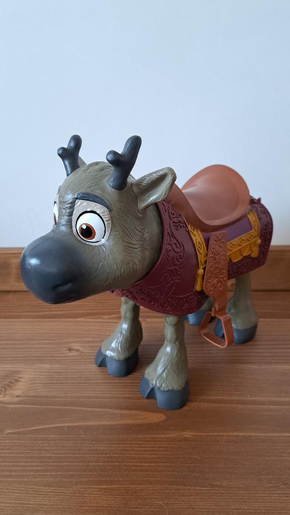 Disney - Baby Sven rendier - Frozen, Kinderen en Baby's, Speelgoed | Poppen, Gebruikt, Overige typen, Ophalen of Verzenden