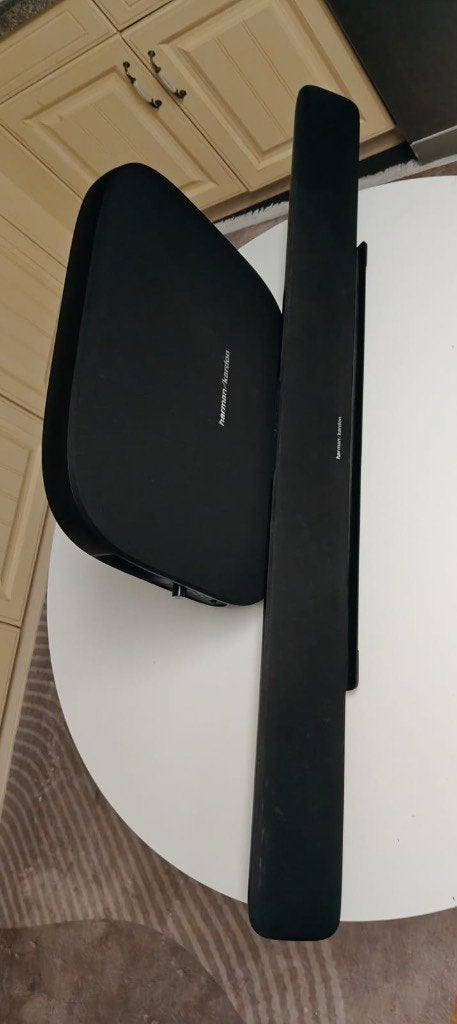 Harman Kardon Omni Bar Plus Zwart, TV, Hi-fi & Vidéo, Enlèvement, Utilisé, Enceinte intelligente, Résistant à la poussière