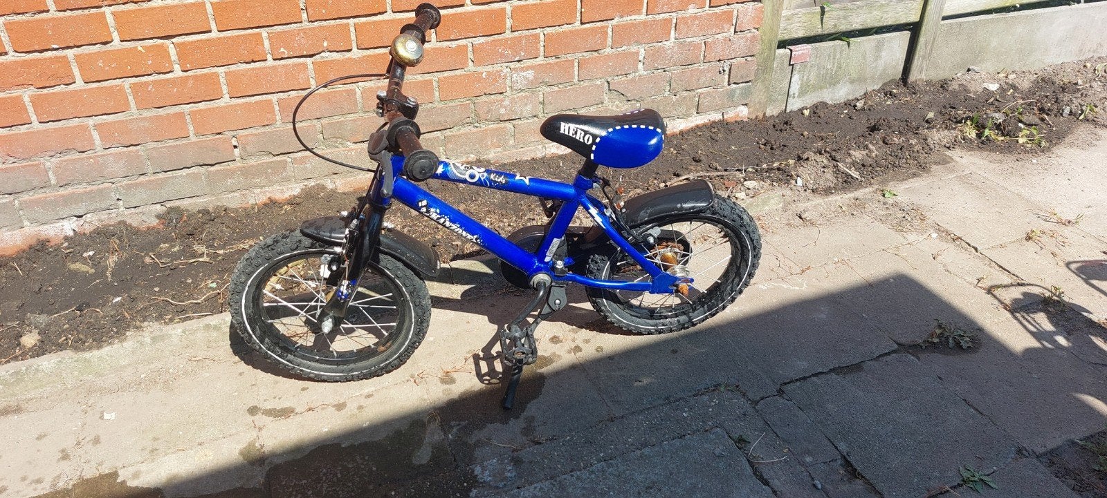 Kinderfiets jongen, Fietsen en Brommers, Ophalen, Gebruikt, 14 inch of minder, Kanzone