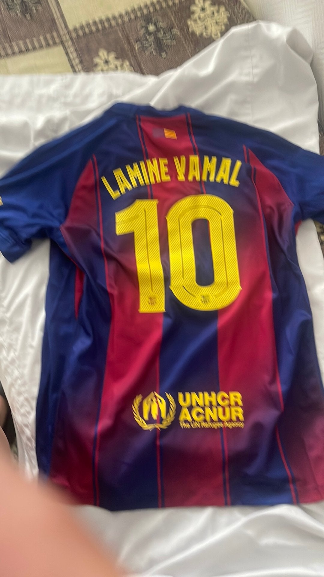 Barca shirt, Sport en Fitness, Voetbal, Maat M, Ophalen of Verzenden, Zo goed als nieuw, Shirt