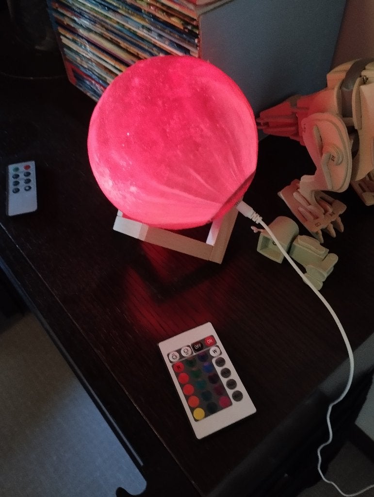 Lamp met kleuren, Ophalen, Gebruikt, Kinderlamp, Art deco