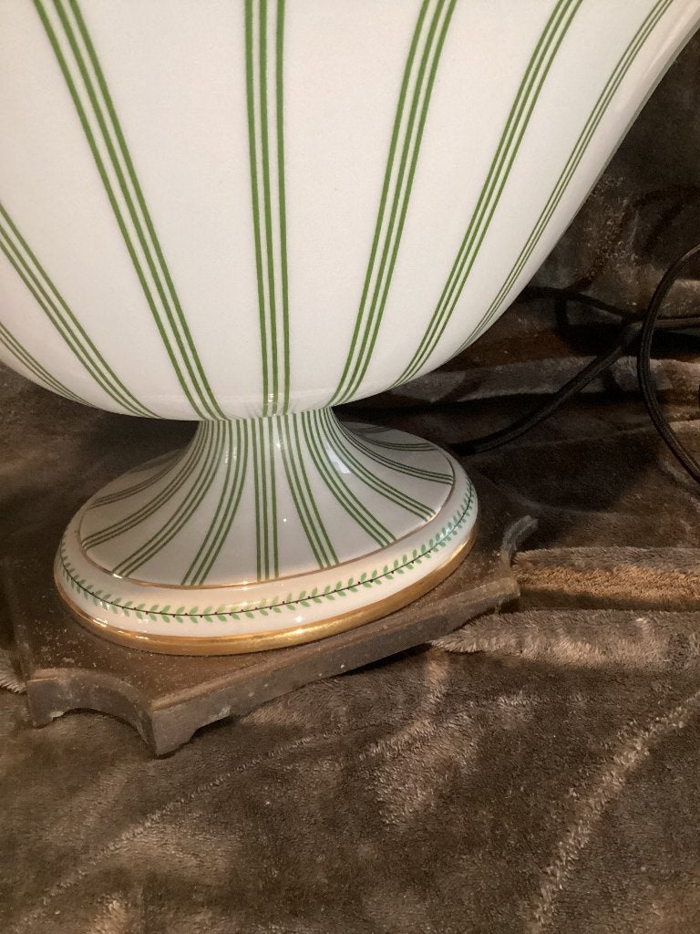 2 lampes de table Empire en porcelaine. 029/a., Enlèvement
