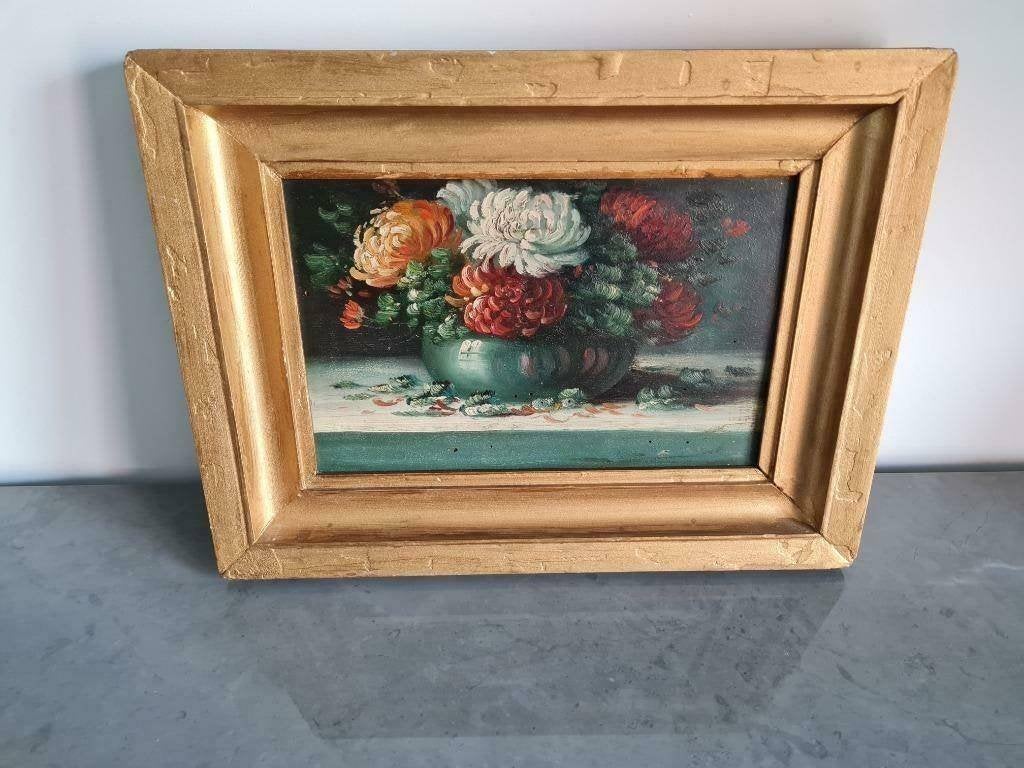 Zeer mooi schilderij op paneel - huile sur panneau, Ophalen of Verzenden, Paneel