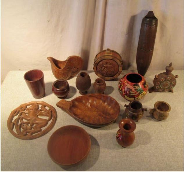 Joli lot de toutes sortes d'objets anciens en bois, Enlèvement ou Envoi