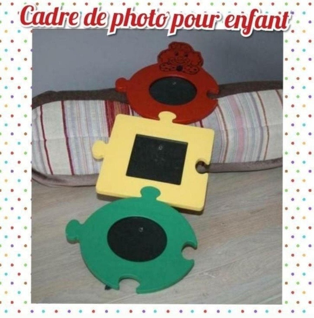 Cadre de photos pour enfant-en forme de puzzle, Maison & Meubles, Enlèvement ou Envoi, Utilisé, Cadre photo