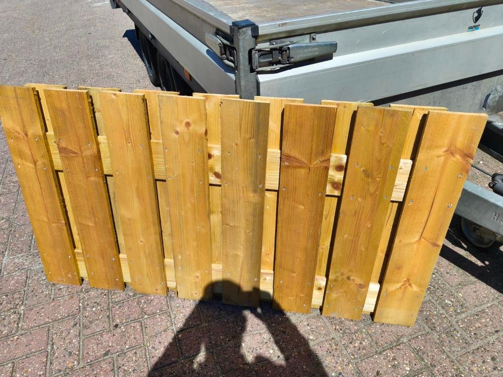 14 houten tuinschermen., Tuin en Terras, Ophalen, 6 meter of meer, Nieuw, Minder dan 1 meter