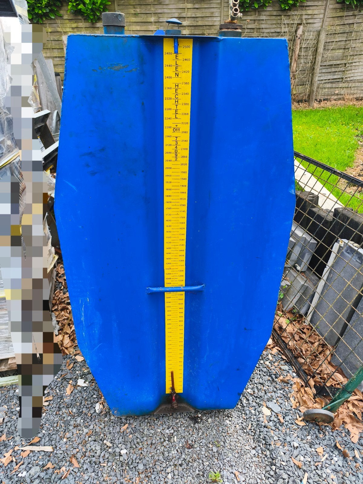 Cuve a mazout 2500 litres, Enlèvement