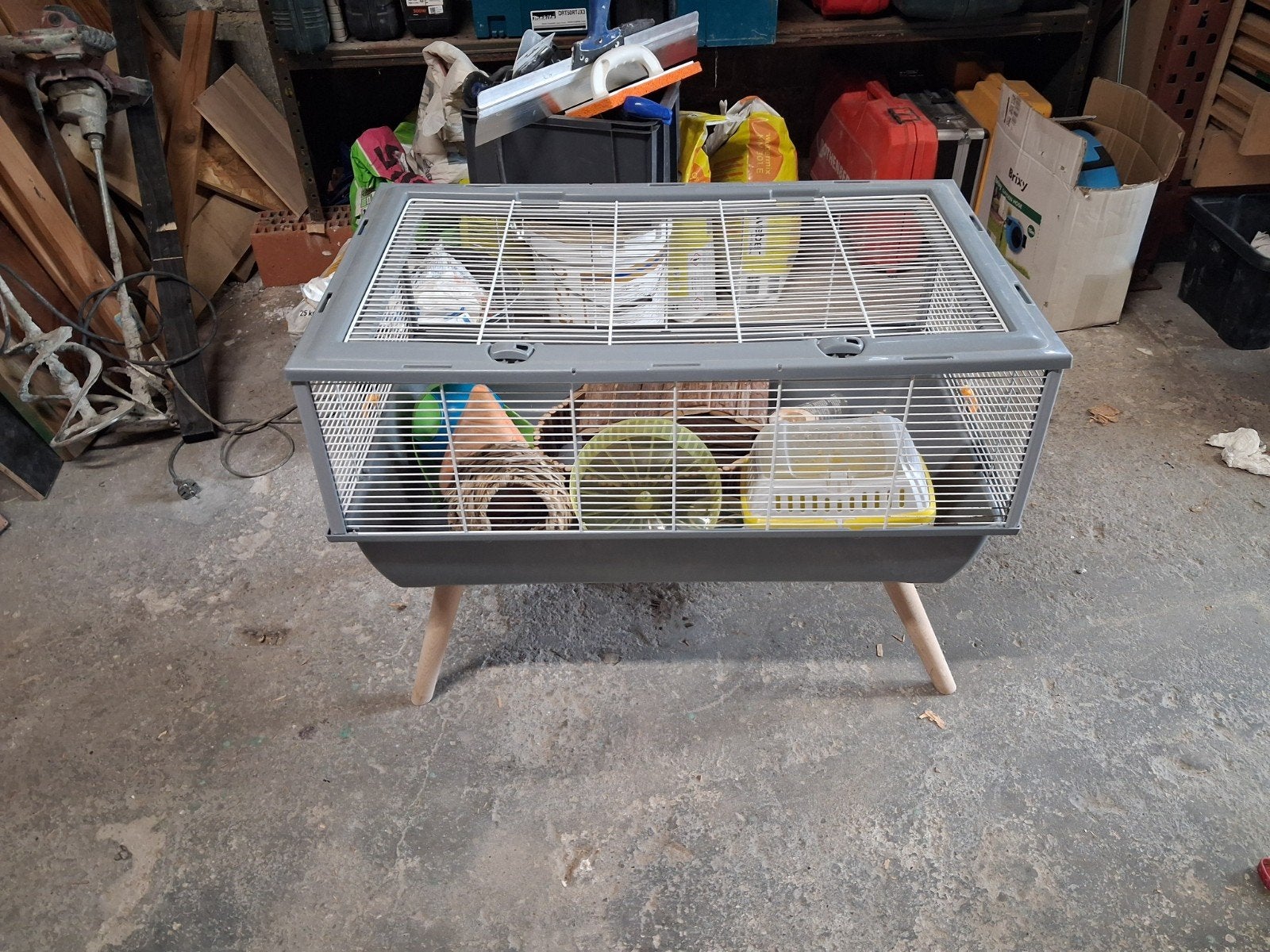 Hamsterkooi + toebehoren, Dieren en Toebehoren, Ophalen, Kooi, 60 tot 90 cm, Hamster