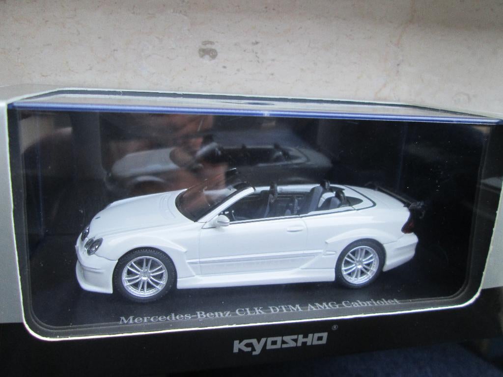 Kyosho 1:43 Mercedes-Benz CLK DTM AMG Cabrio weiß, Enlèvement ou Envoi, Comme neuf, Voiture, Kyosho