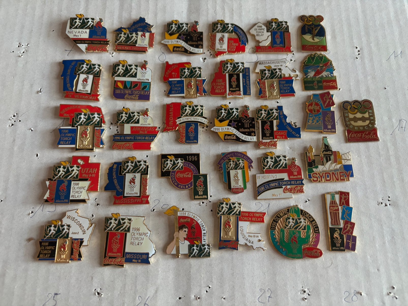 Coca cola set pins, Enlèvement ou Envoi, Comme neuf