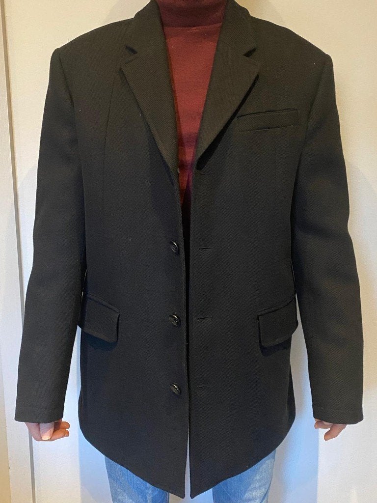 Winterjas heren, Blauw, Overige maten, Ophalen of Verzenden, Zo goed als nieuw