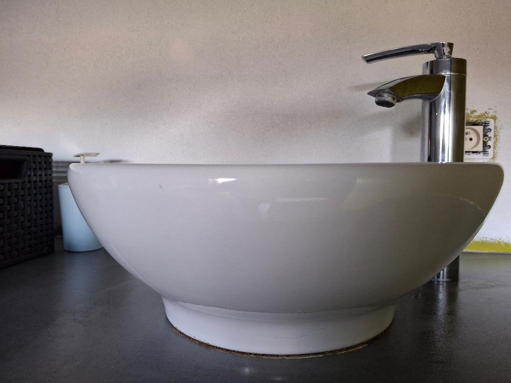 wastafel + kraan, Doe-het-zelf en Bouw, Sanitair, Ophalen, Wastafel