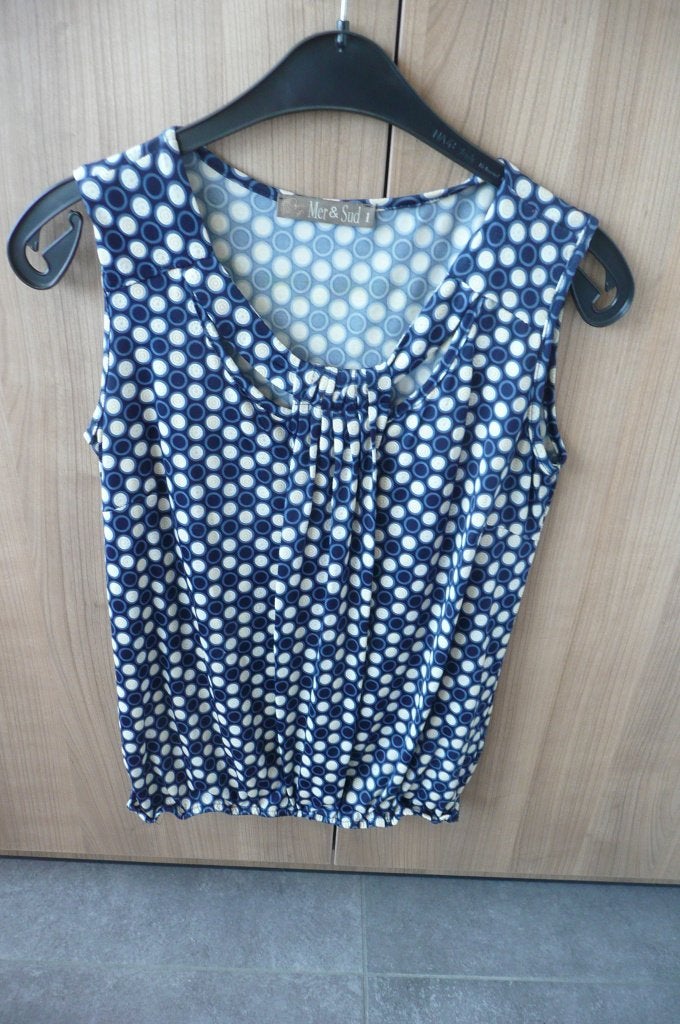 Setje van broek en top Mer du Sud (K565), Kleding | Dames, Blauw, Mer Du Sud, Ophalen of Verzenden, Zo goed als nieuw