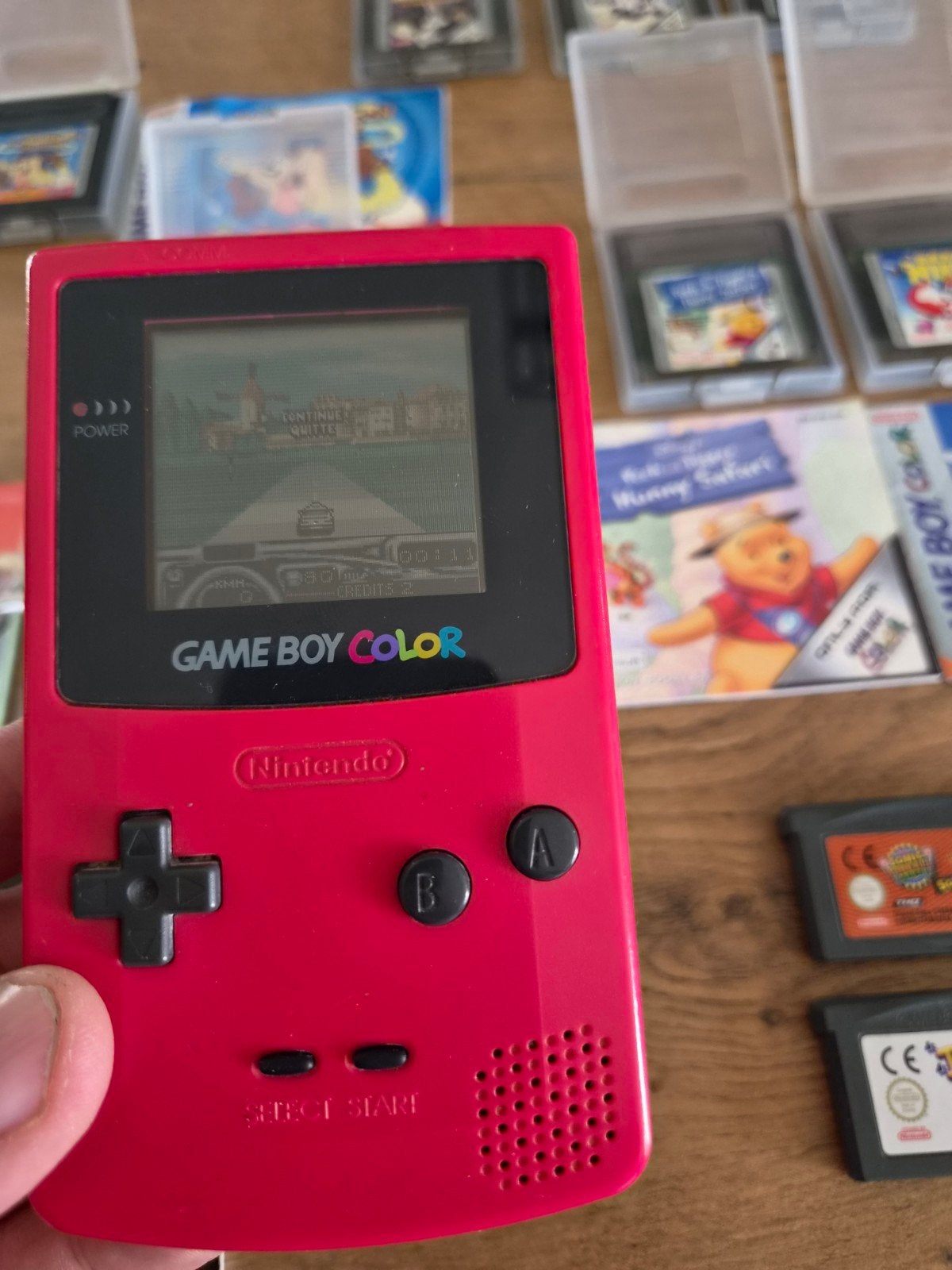 gameboy collor met games, Consoles de jeu & Jeux vidéo, Consoles de jeu | Nintendo Game Boy, Enlèvement ou Envoi, Avec jeux