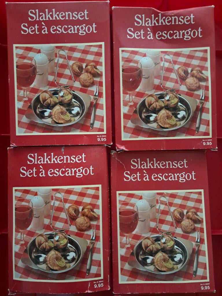 Sets voor esxargots, Ophalen