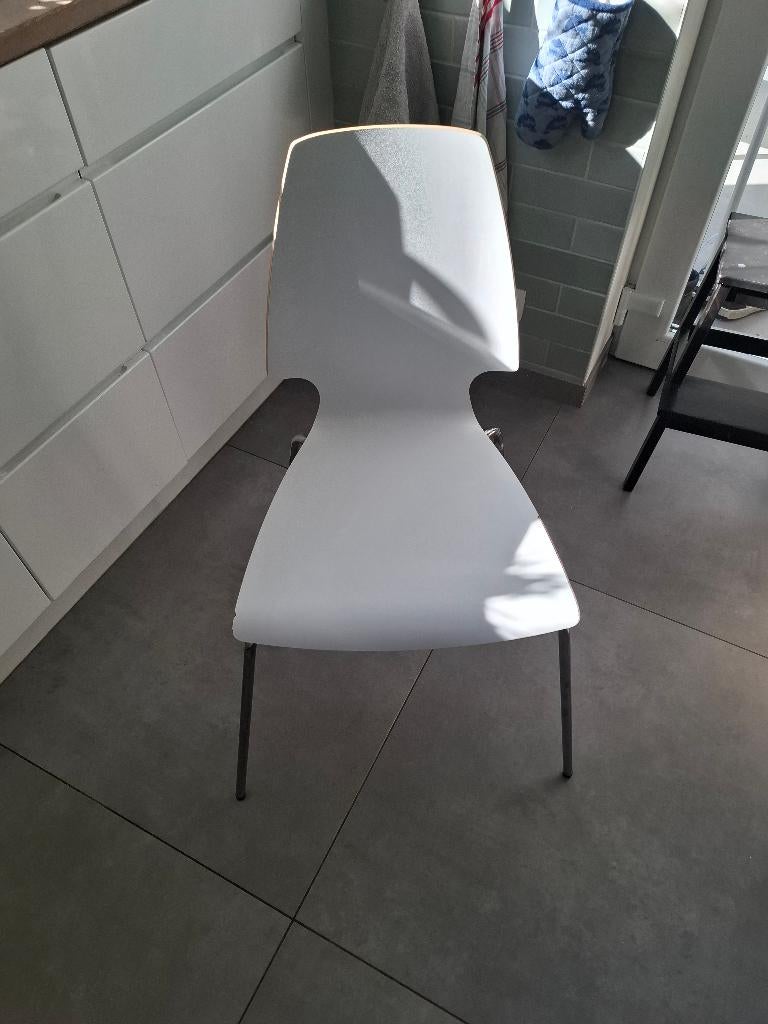 Stoelen, Huis en Inrichting, Stoelen, Ophalen, Kunststof, Gebruikt, Wit