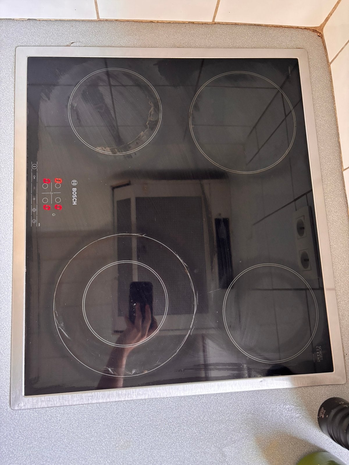 keramisch fornuis 4 bekken, Elektronische apparatuur, Fornuizen, Ophalen, Minder dan 85 cm, Keramisch, 4 kookzones