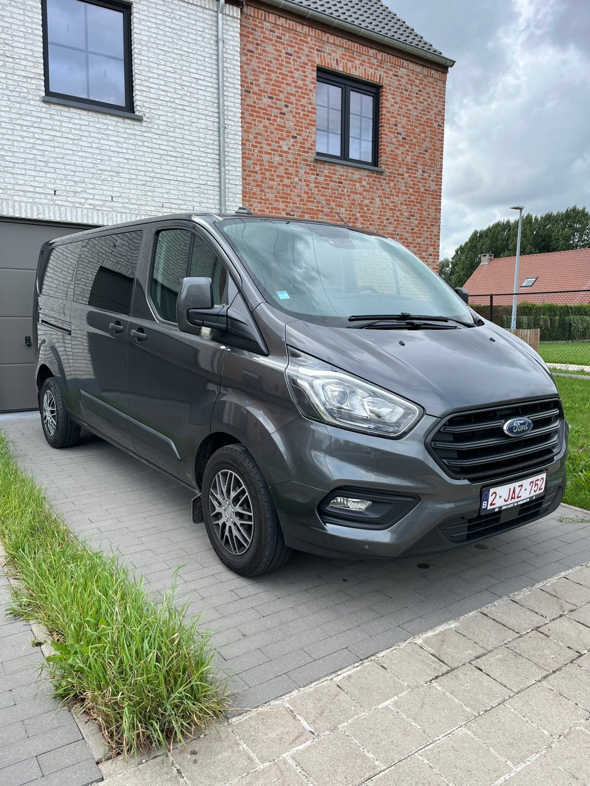 Ford Transit Custom - Dubbele Cabine - 6 plaatsen - BTW, Auto's, Automaat, 96 kW, Diesel, Particulier