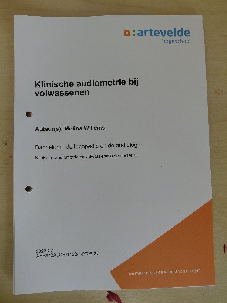 Klinische audiometrie bij volwassenen, Boeken, Melina Willems, Hoger Onderwijs, Nieuw, Ophalen of Verzenden