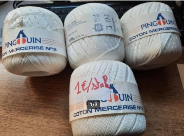 PINGOUIN 100 % coton mercerisé, Enlèvement ou Envoi, Neuf, Crochet, Laine ou Fils