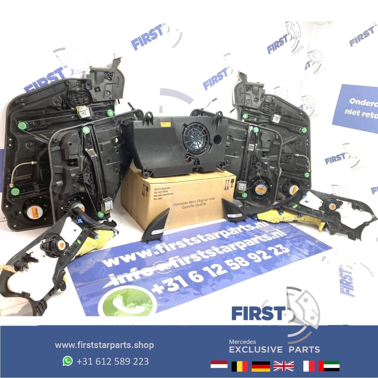 45 AMG HARMAN KARDON LUIDSPREKER SET origineel Mercedes W176, Auto diversen, Ophalen of Verzenden, -, -, -
